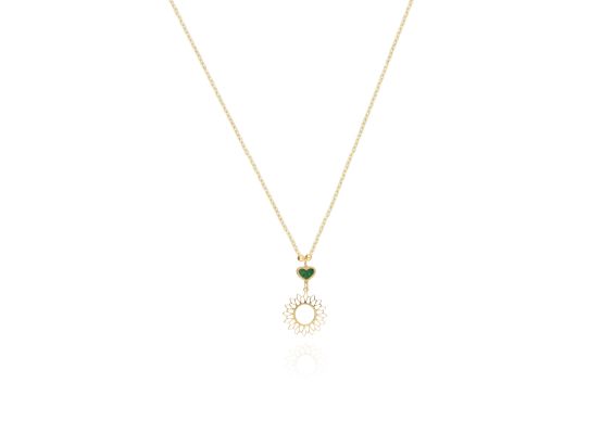 MOISS náhrdelník ze žlutého zlata SRDCE