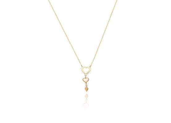 MOISS náhrdelník ze žlutého zlata SRDCE