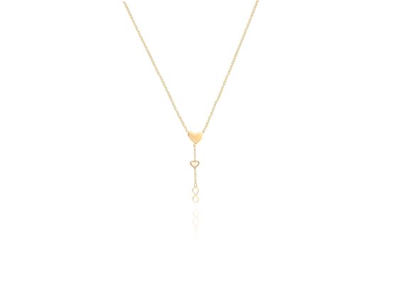 MOISS náhrdelník ze žlutého zlata SRDCE