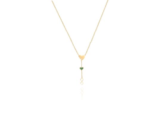 MOISS náhrdelník ze žlutého zlata SRDCE