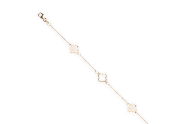 MOISS náramek ze žlutého zlata na nohu