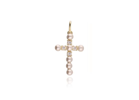 MOISS přívěsek ze žlutého zlata KŘÍŽEK
