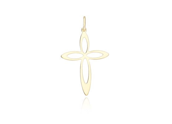 MOISS přívěsek ze žlutého zlata KŘÍŽEK