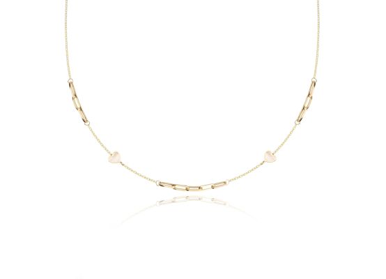 MOISS náhrdelník ze žlutého zlata SRDCE