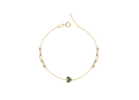 MOISS náramek ze žlutého zlata SRDCE