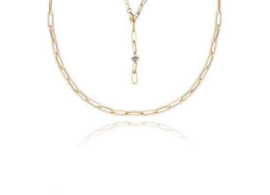 MOISS náhrdelník ze žlutého zlata BICOLOR