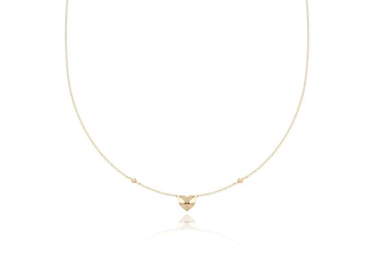 MOISS náhrdelník ze žlutého zlata SRDCE