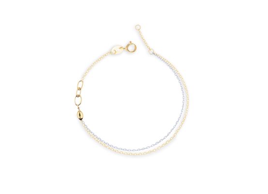 MOISS náramek ze žlutého zlata BICOLOR