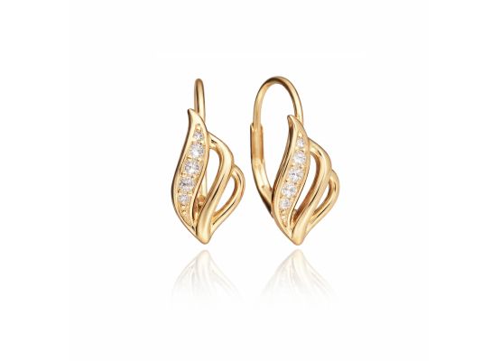 MOISS stříbrné náušnice GOLD