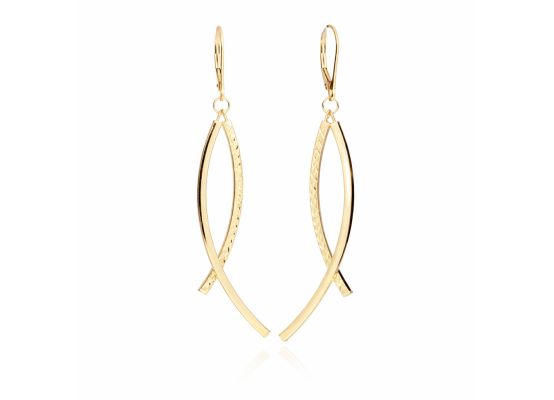 MOISS náušnice ze žlutého zlata