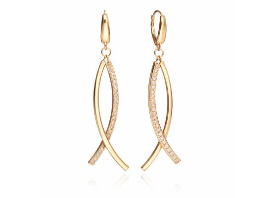 MOISS náušnice ze žlutého zlata