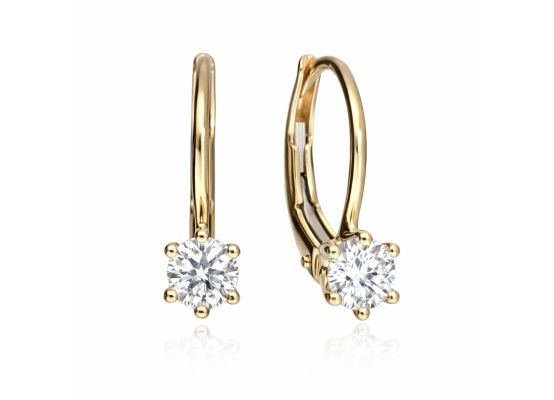 MOISS náušnice ze žlutého zlata