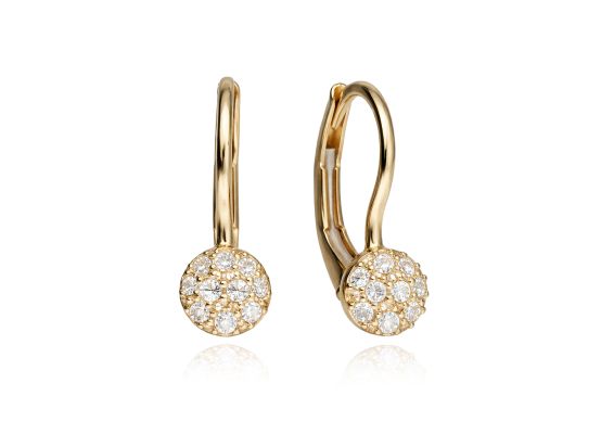 MOISS náušnice ze žlutého zlata