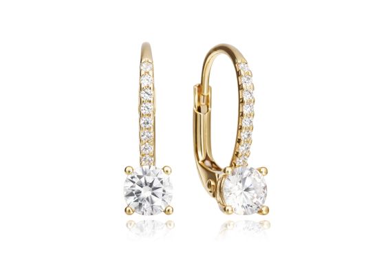 MOISS náušnice ze žlutého zlata