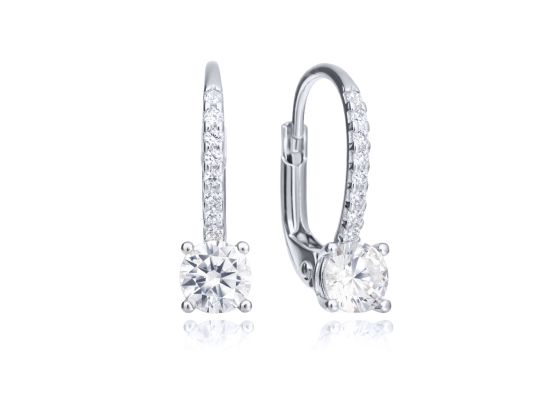 MOISS náušnice z bílého zlata