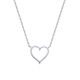 MOISS stříbrný náhrdelník SRDCE