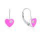 MOISS stříbrné náušnice SMALT SRDCE