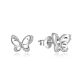 MOISS stříbrné náušnice MOTÝL