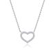 MOISS stříbrný náhrdelník SRDCE