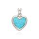 MOISS opálový stříbrný přívěsek SRDCE