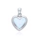 MOISS opálový stříbrný přívěsek SRDCE