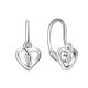 MOISS dětské stříbrné náušnice SRDCE