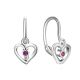 MOISS dětské stříbrné náušnice SRDCE