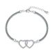 MOISS stříbrný náramek SRDCE