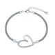 MOISS stříbrný náramek SRDCE