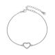 MOISS stříbrný náramek SRDCE