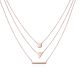 MOISS stříbrný náhrdelník ROSE GOLD