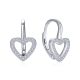 MOISS stříbrné náušnice SRDCE