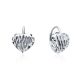 MOISS stříbrné náušnice SRDCE