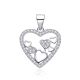 MOISS stříbrný přívěsek SRDCE