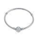 MOISS stříbrný náramek na korálek SRDCE