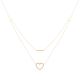 MOISS náhrdelník ze žlutého zlata SRDCE