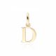 MOISS přívěsek ze žlutého zlata PÍSMENO D