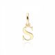 MOISS přívěsek ze žlutého zlata PÍSMENO S