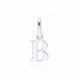 MOISS přívěsek z bílého zlata PÍSMENO B