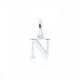 MOISS přívěsek z bílého zlata PÍSMENO N