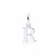 MOISS přívěsek z bílého zlata PÍSMENO R