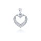 MOISS přívěsek z bílého zlata SRDCE