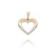 MOISS přívěsek ze žlutého zlata SRDCE