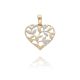 MOISS přívěsek ze žlutého zlata SRDCE