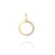 MOISS přívěsek ze žlutého zlata KRUH