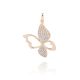 MOISS přívěsek z růžového zlata MOTÝL