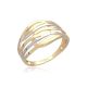 MOISS prsten ze žlutého zlata BICOLOR