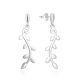 MOISS stříbrné náušnice LIST