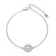 MOISS stříbrný náramek SRDCE