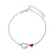MOISS stříbrný náramek SRDCE